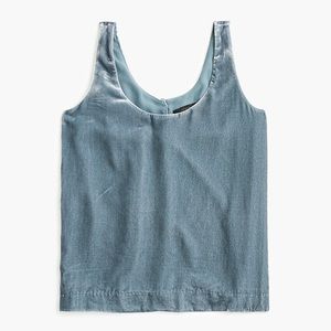 J.Crew velvet tank top NWT